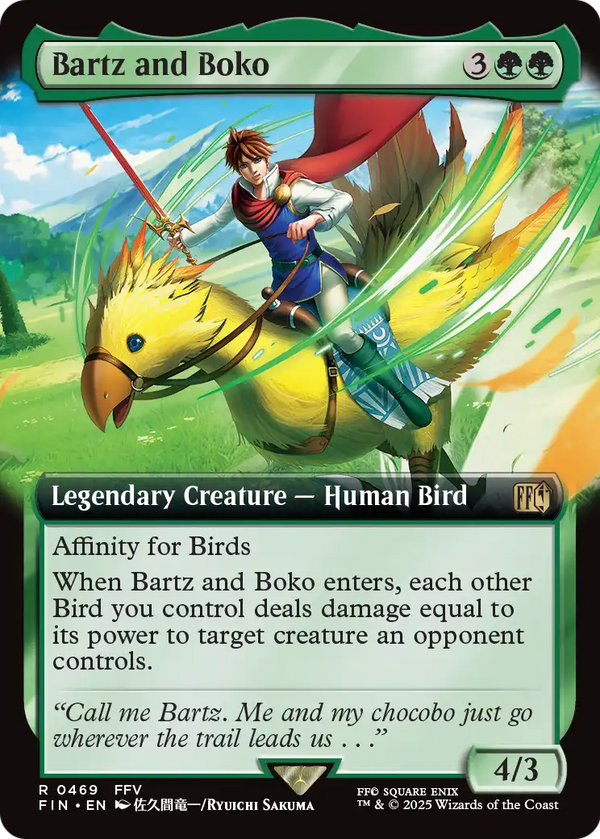 Bartz and Boko (Extended Art) (FIN-469) - FINAL FANTASY: (Extended Art)