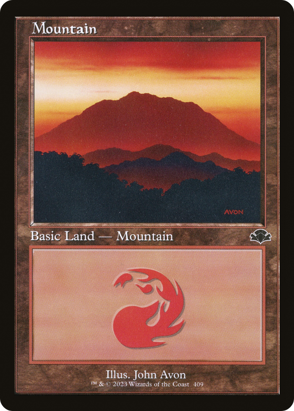 Mountain (409) (Retro Frame) (DMR-409) - Dominaria Remastered