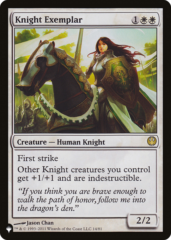 Knight Exemplar (DDG) (LIST-DDG-14) - The List