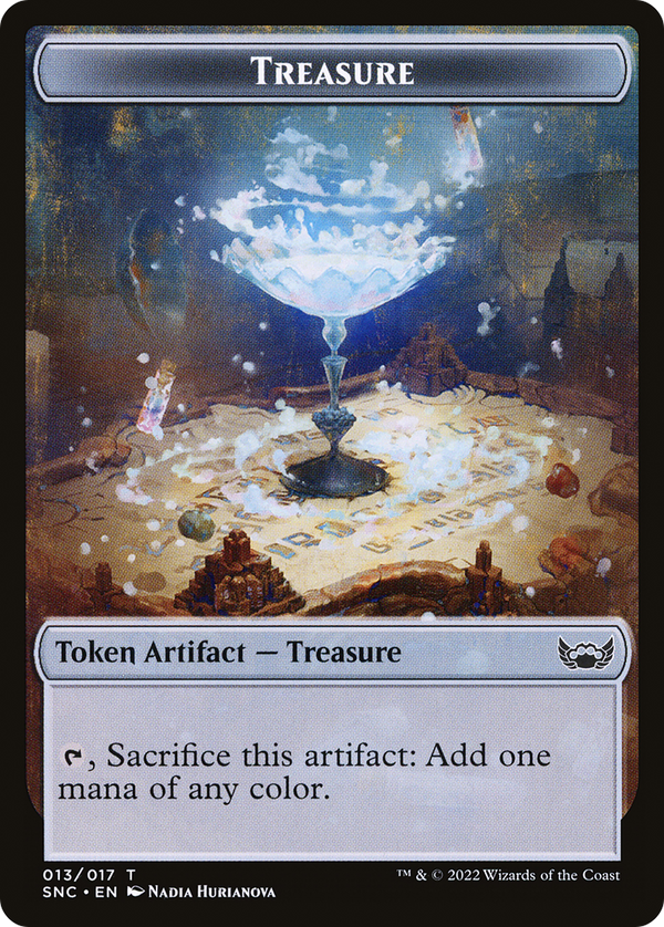 Treasure Token (017) (SNC-017) - Streets of New Capenna Tokens