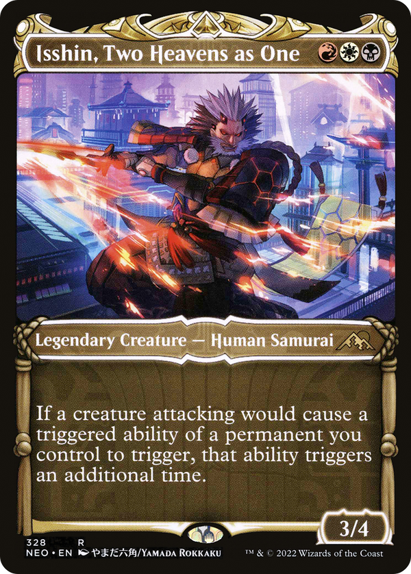 Isshin, Two Heavens as One (Showcase) (NEO-328) - Kamigawa: Neon Dynasty: (Showcase)