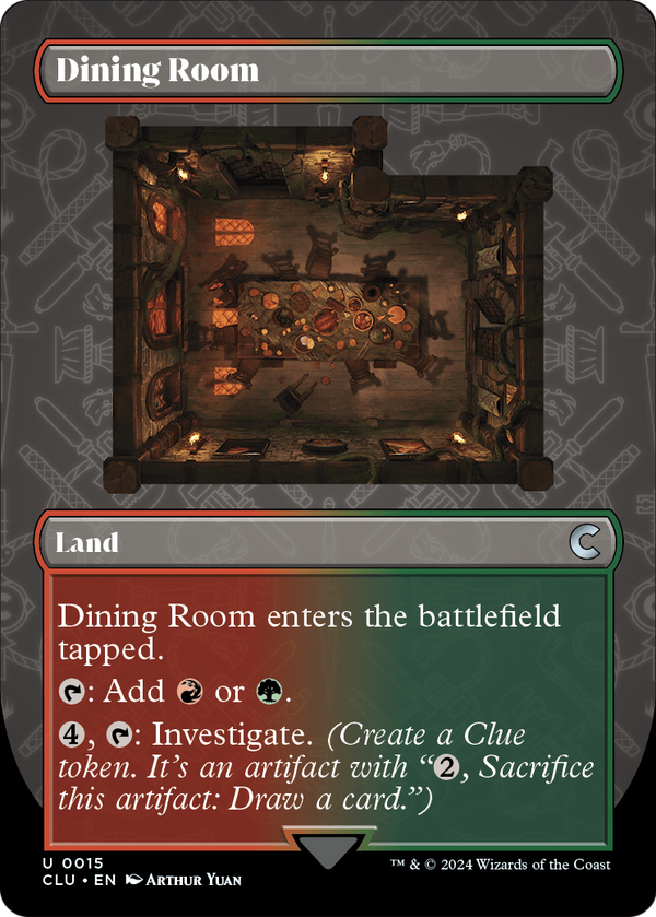 Dining Room (Borderless) (CLU-015) - Ravnica: Clue Edition