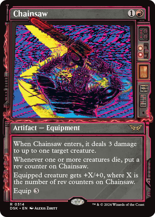 Chainsaw (Showcase) (DSK-314) - Duskmourn: House of Horror: (Showcase) Foil