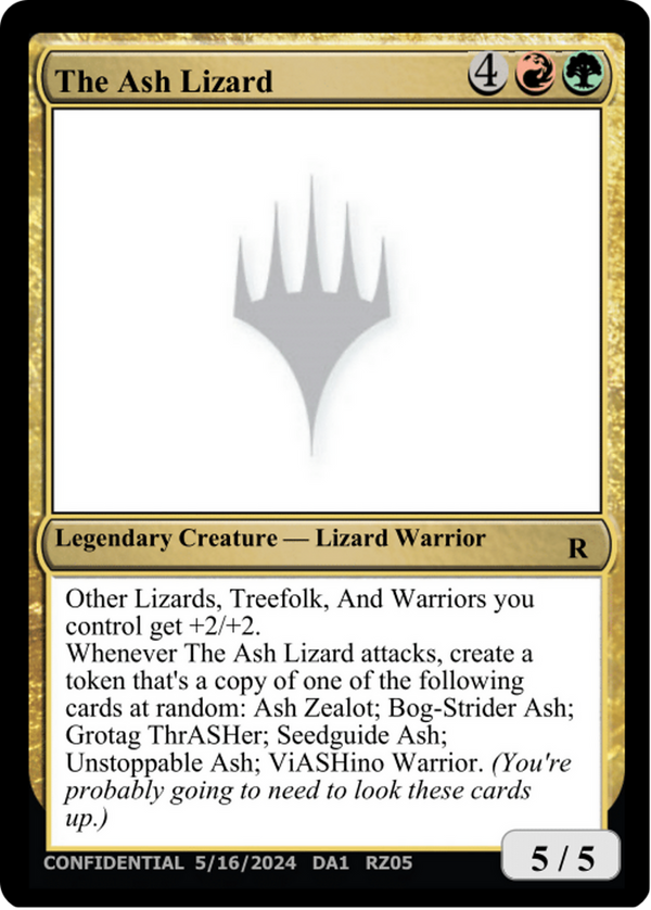 The Ash Lizard (UNK-RZ05C) - Unknown Event
