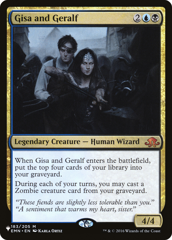 Gisa and Geralf (LIST-EMN-183) - The List