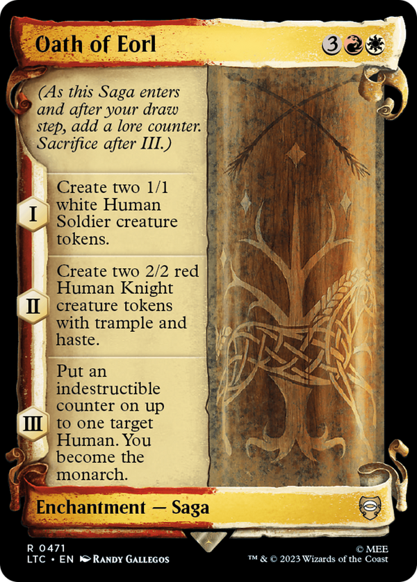 Oath of Eorl (Showcase Scrolls) (LTC-471) - Tales of Middle-earth Commander: (Showcase) Foil