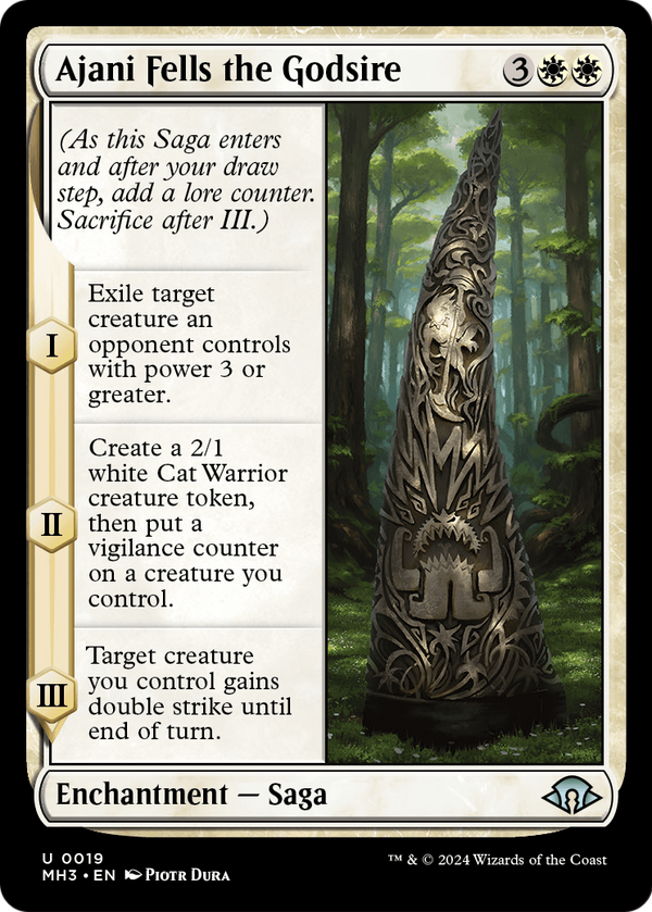 Ajani Fells the Godsire (MH3-019) - Modern Horizons 3