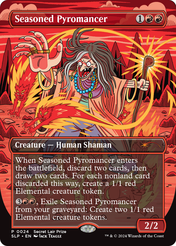 Seasoned Pyromancer (PTP-024) - Secret Lair Showdown (Borderless)