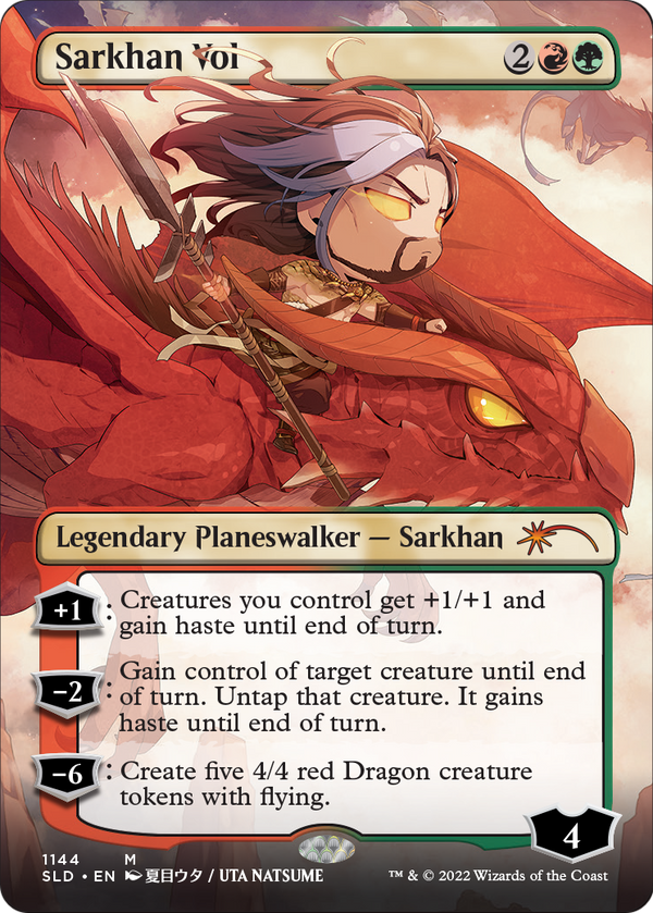 Sarkhan Vol (Borderless) (SLD-1144) - Secret Lair Drop (Borderless) Foil
