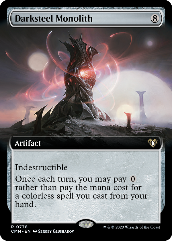 Darksteel Monolith (Extended Art) (CMM-778) - Commander Masters: (Extended Art)