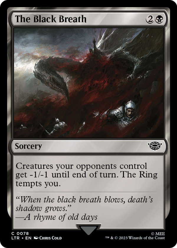 The Black Breath (LTR-078) - The Lord of the Rings: Tales of Middle-earth Foil
