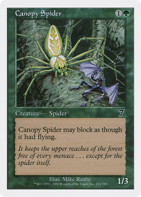 Canopy Spider (7ED-234) - 7th Edition Foil
