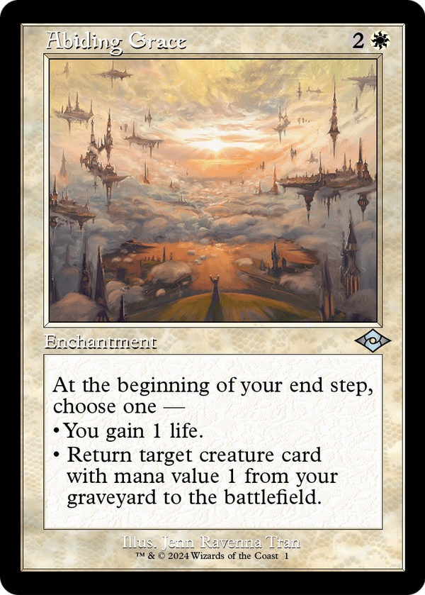 Abiding Grace (Retro Frame) (MH2-001) - Modern Horizons 2 Timeshifts Foil