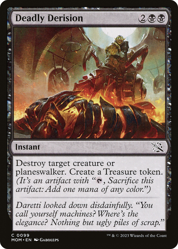 Deadly Derision (MOM-099) - March of the Machine Foil