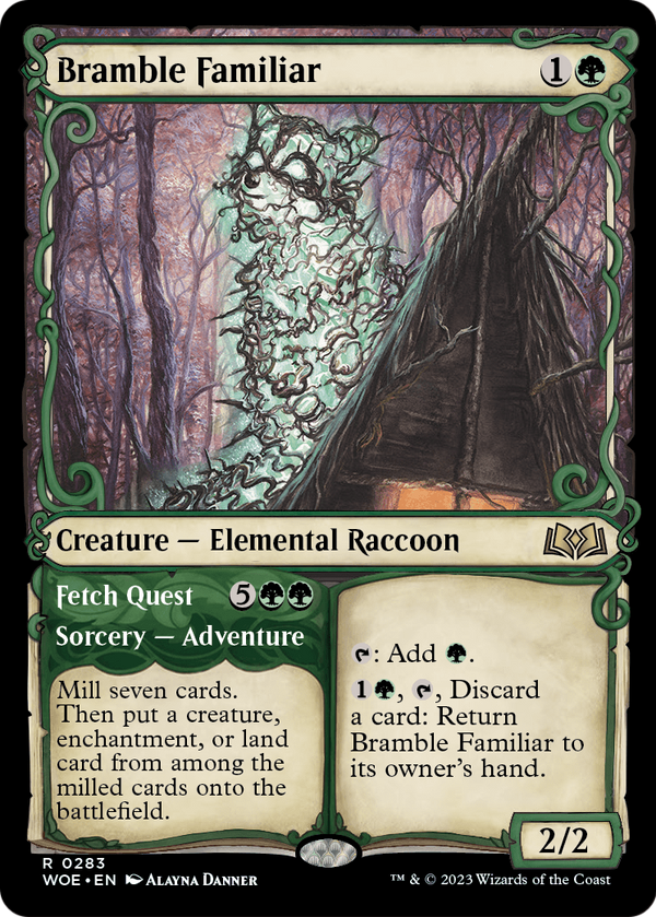 Bramble Familiar (Showcase) (WOE-283) - Wilds of Eldraine: (Showcase) Foil