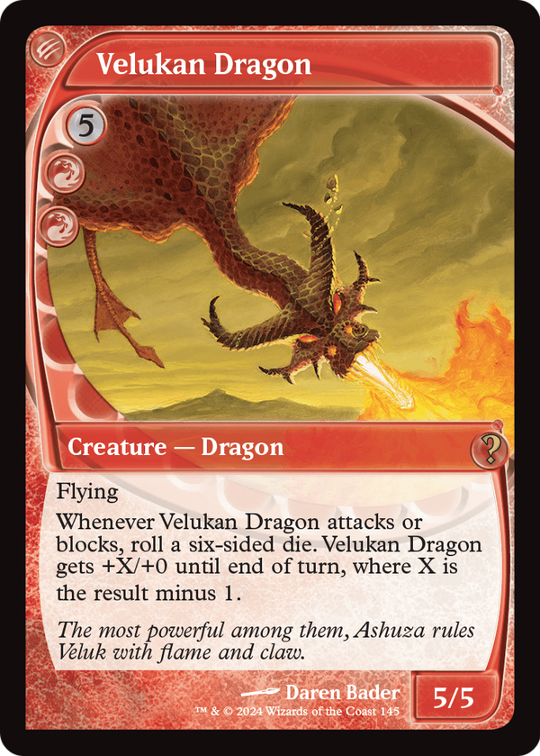 Velukan Dragon (Future Sight) (MB2-145) - Mystery Booster 2 Foil