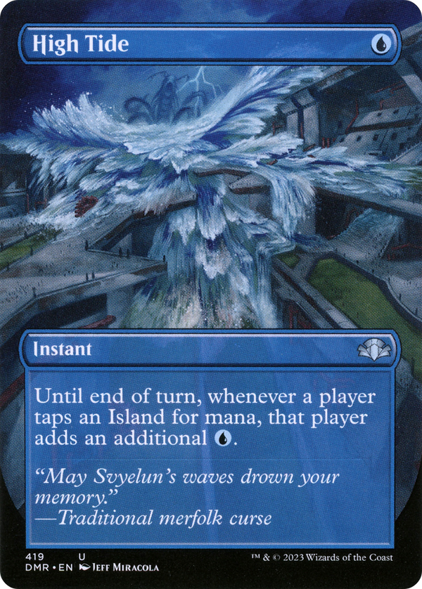 High Tide (Borderless) (DMR-419) - Dominaria Remastered Foil