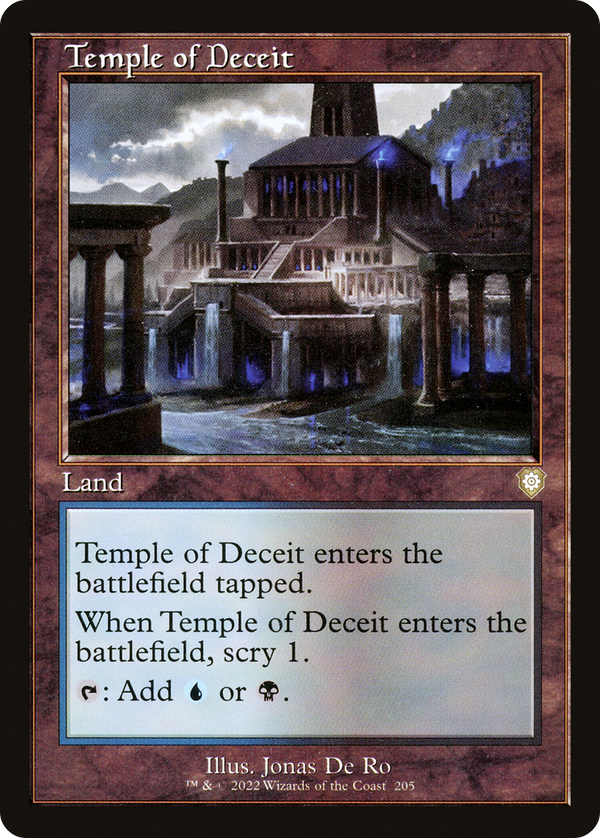 Temple of Deceit (Retro Frame) (BRC-205) - The Brothers' War Commander