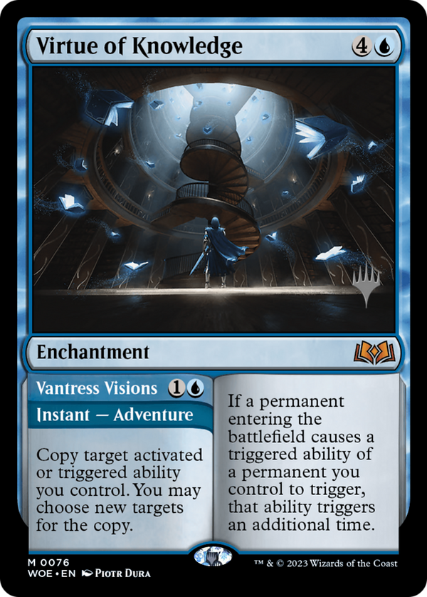 Virtue of Knowledge (PPWOE-076) - Wilds of Eldraine Promos Foil