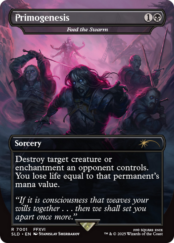 Feed the Swarm (SLD-7001) - Secret Lair Drop Series / Primogenesis (Borderless) Foil