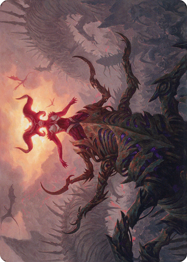 Sheoldred, the Apocalypse // Sheoldred, the Apocalypse (ADMU-026) - Dominaria United Art Series (Borderless) Foil