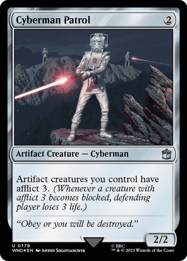 Cyberman Patrol (Surge Foil) (WHO-779) - Doctor Who Foil