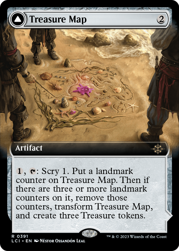 Treasure Map (Extended Art) (LCI-391) - The Lost Caverns of Ixalan: (Extended Art) Foil