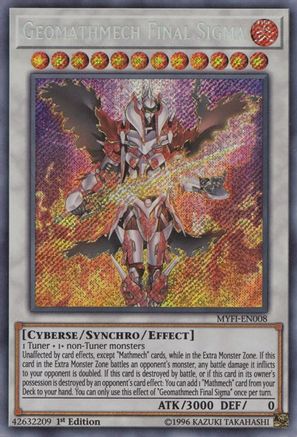 Geomathmech Final Sigma (MYFI-EN008) - Mystic Fighters 1st Edition
