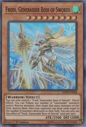 Frodi, Generaider Boss of Swords (MYFI-EN028) - Mystic Fighters 1st Edition