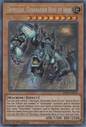Dovelgus, Generaider Boss of Iron (MYFI-EN029) - Mystic Fighters 1st Edition