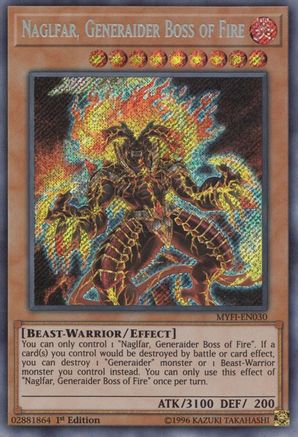 Naglfar, Generaider Boss of Fire (MYFI-EN030) - Mystic Fighters 1st Edition