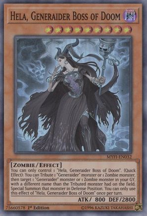Hela, Generaider Boss of Doom (MYFI-EN032) - Mystic Fighters 1st Edition