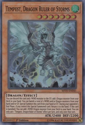 Tempest, Dragon Ruler of Storms (MYFI-EN045) - Mystic Fighters 1st Edition