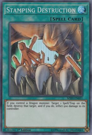Stamping Destruction (MYFI-EN051) - Mystic Fighters 1st Edition