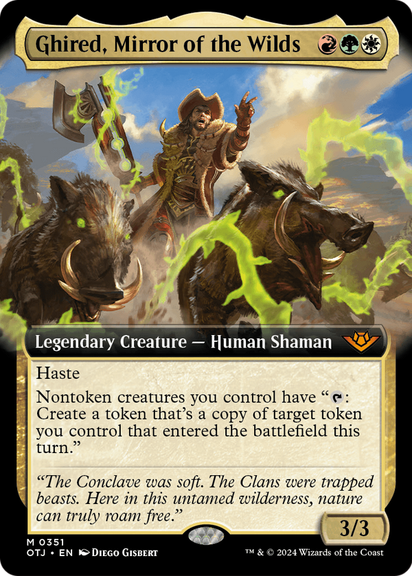 Ghired, Mirror of the Wilds (Extended Art) (OTJ-351) - Outlaws of Thunder Junction: (Extended Art)