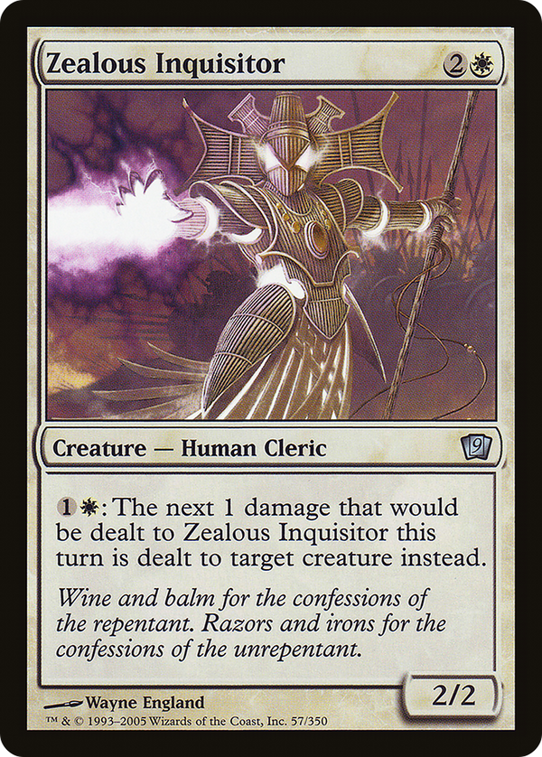 Zealous Inquisitor (9ED-057) - 9th Edition Foil