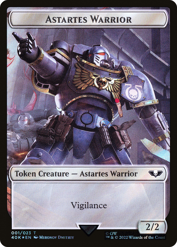 Astartes Warrior (T40K-01★) - Warhammer 40,000 Tokens Foil