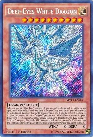 Deep-Eyes White Dragon (MVP1-ENS05) - The Dark Side of Dimensions Movie Pack: Secret Edition 1st Edition
