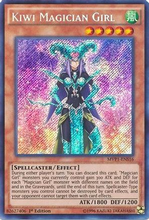Kiwi Magician Girl (MVP1-ENS16) - The Dark Side of Dimensions Movie Pack: Secret Edition 1st Edition