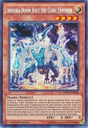 Indiora Doom Volt the Cubic Emperor (MVP1-ENS38) - The Dark Side of Dimensions Movie Pack: Secret Edition 1st Edition