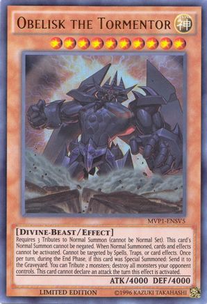 Obelisk the Tormentor (MVP1-ENSV5) - The Dark Side of Dimensions Movie Pack: Secret Edition Limited