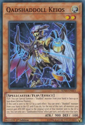 Qadshaddoll Keios (SDSH-EN001) - Structure Deck: Shaddoll Showdown 1st Edition