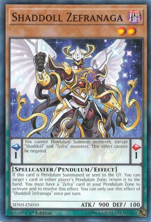Shaddoll Zefranaga (SDSH-EN010) - Structure Deck: Shaddoll Showdown 1st Edition