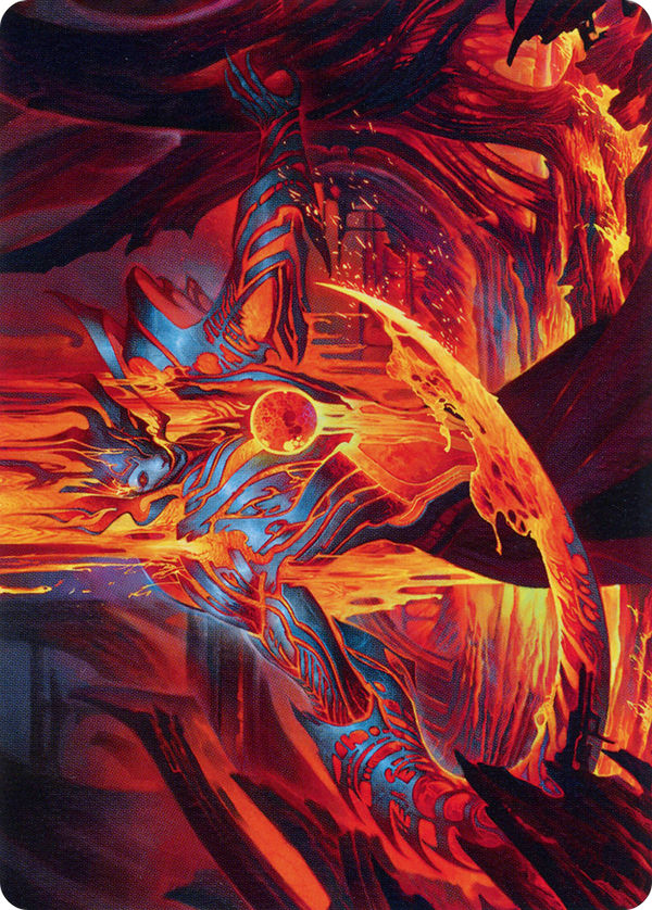 Free from Flesh // Free from Flesh (AONE-027) - Phyrexia: All Will Be One Art Series (Borderless) Foil
