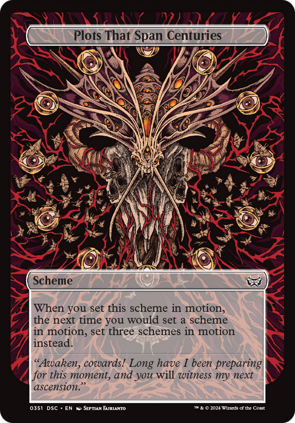 Plots That Span Centuries (Full Art) (A:DSC-351) - Duskmourn: House of Horror Commander