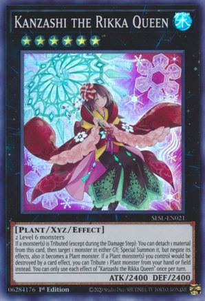 Kanzashi the Rikka Queen (SESL-EN021) - Secret Slayers 1st Edition