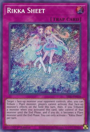 Rikka Sheet (SESL-EN026) - Secret Slayers 1st Edition