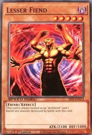 Lesser Fiend (SS05-ENA13) - Speed Duel Decks: Twisted Nightmares 1st Edition