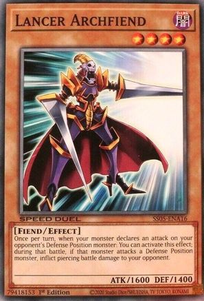 Lancer Archfiend (SS05-ENA16) - Speed Duel Decks: Twisted Nightmares 1st Edition