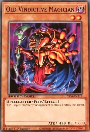 Old Vindictive Magician (SS04-ENA12) - Speed Duel Decks: Match of the Millennium 1st Edition
